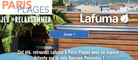 Lafuma-boutique.com - Jeu facebook Lafuma France