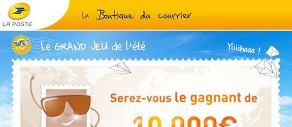 Laposte.fr - Jeu facebook La Poste