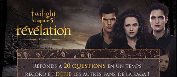 Lionsgate.com - Jeu facebook Twilight - Chapitre 5 : Révélation 2ème partie