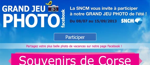 Sncm.fr - Jeu facebook SNCM Officiel