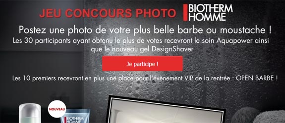 Biotherm.fr - Jeu facebook Biotherm Homme